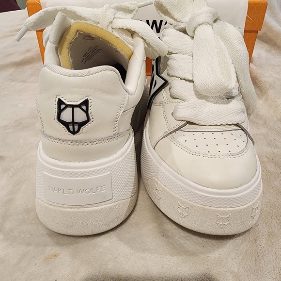 Naked Wolfe City White Sneakers W8 - Picture 5 of 9